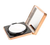 Healifty Boîte de Fond de Teint Coussin Vide avec Miroir, Design Magnétique, Étui en Plastique Blanc pour Maquillage et Voyage, avec Houppette