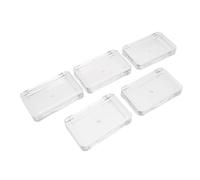 Healifty Boîte de Rangement Maquillage Transparente et Comparaison Facile des Couleurs 5 Pièces en Plastique pour Palette D'ombres à Paupières, Pratique pour Usage Quotidien