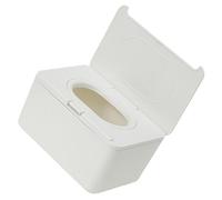 Healifty Boîte de Rangement Portable pour Lingettes en Plastique Blanc et Facile à Nettoyer, pour Table de Salle à Manger ou Bureau