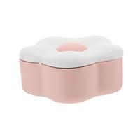 Healifty Boîte de Rangement pour Bijoux avec Miroir Maquillage Organiseur de Colliers et Bracelets Forme de Fleur Coffret de Vanity Élégant pour Bagues et Boucles Oreilles Protection et