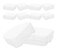 Healifty Boîte de Rangement pour Houppettes de Maquillage Lot de 10 Pièces Étui Léger et Portable pour Éponges Cosmétiques Accessoire Pratique pour Usage Quotidien et Voyage Compatible