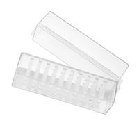 Healifty Boîte de Rangement Transparente 30 Trous pour Embouts de Ponceuse à Ongles Présentoir pour Accessoires de Manucure Organisateur Pratique pour Têtes de Polissage Usage