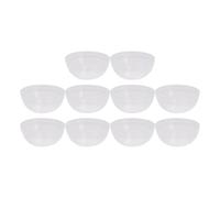 Healifty Bol à Masque Visage 30 Pièces en PVC Blanc Translucide, Bol Anti-Chute pour Préparation Cosmétique en Salon et Chez Soi