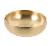 Healifty Bol à Nouilles Coréen Acier Inoxydable Doré Bol à Soupe Multifonction pour Cuisine et Maison pour Nouilles Instantanées Riz et Plats Variés Facile à Nettoyer
