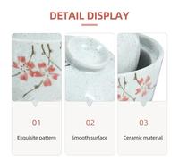 Healifty Bol à Soupe en Céramique Japonaise avec Couvercle Marmite en Céramique 1 Pièce Vaisselle Résistante à la Chaleur pour Usage Domestique Bol à Ragoût et Cuisson Ustensile