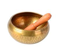 Healifty Bol Chantant Tibétain de Bol de Népal Manuel avec Design Gravé et pour Relaxation et Yoga