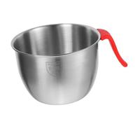 Healifty Bol Inox avec Anse Bol Multifonction pour Battre Œufs Pétrir Pâte Préparer Salade Ustensile Cuisine Inox Pratique et pour Maison et Restauration