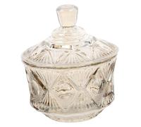 Healifty Bonbonnière en Verre Couvercle Cube Petit Format en Verre Transparent, Bocal De Rangement Hermétique pour Confiseries Et Fruits Secs, Cuisine Et Décoration Maison