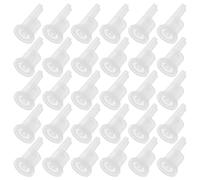 Healifty Bouchon Intérieur Compte-Gouttes en Plastique 18 Dents Lot de 100 Pièces pour Flacons D’Huiles Essentielles 5-100 Ml Bouchon Étanche Remplacement pour Usage Personnel et DIY