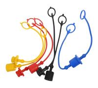 Healifty Bouchons Anti-Poussière Hydrauliques Multicolores pour Raccords Rapides Lot de 8 Capuchons en Plastique Protection pour Flexibles Hydrauliques Installation Facile