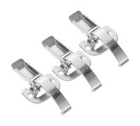 Healifty Boucle de verrouillage en fer pour boîtes, verrou à bascule de remplacement, 3pcs, protection sécurisée pour boîtes d'emballage, bagages et équipement industriel, style simple