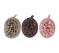 Healifty Boule De Bain Moussant Éponge De Bain Fleur Filet À Bulles De Avec Cordon De Suspension 3 Pièces Pour Nettoyage Du Corps Et Douche Accessoire Portable