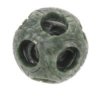 Healifty Boule de Feng Shui Décorative, Boule de Rotation Évidée, Pierre, Vert, Sphère 53mm, Sculpture Multicouche, pour Salon et Collection, Style Vintage Élégant