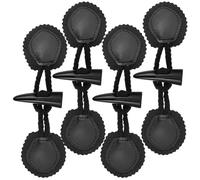 Healifty Boutons à Bascule Corne pour Manteau 4 Paires en Cuir PU Fermetures Polyvalentes pour Projets de Tricot et Couture