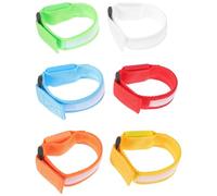 Healifty Bracelets Lumineux Led Ajustables Nylon Multicolore Résistance à L’usure, Bracelets De Sport à Led Portables Pour Fêtes Nocturnes Et Événements, Lot De 6 Pièces