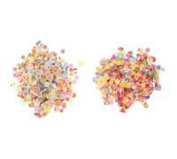 Healifty Breloques pour Ongles Plusieurs styles 4000 Pièces en Pâte Polymère Mixte Décoration Nail Art Fine et Créative Différentes Couleurs Attrayantes Plusieurs styles pour Projets DIY et Bijoux