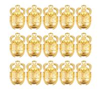 Healifty Breloques Scarabée Créatives Vintage 20 Pièces Dorées pour Création Bijoux Femme Charme de Scarabée Pendentif Colliers Bracelets Accessoires Égyptiens Artisanat Présent DIY