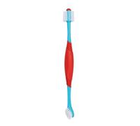 Healifty Brosse à Dents Double Brosse Souple pour Chien et Chat en Plastique Bleu, 2pcs pour Massage des Gencives et Nettoyage