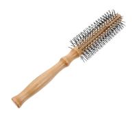 Healifty Brosse Ronde Bois pour Coiffage Cheveux Bouclés Massage Chevelu Peigne Coiffure Léger et Maniable Brosse Stylisante Multi-usage pour Soin Capillaire