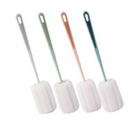 Healifty Brosses à Bouteille pour Nettoyage Lot de 4 et Manche Long Éponge Douce Élimination des Taches Tenaces Bouteilles et Tasses