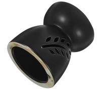 Healifty Brûleur à Huile Parfumée en Céramique Noir Mat, Grand Format, Chauffe-Cire Décoratif pour Aromathérapie, Diffuseur D’Ambiance Bureau Chambre Sauna, Chauffe-Bougie Fondoir à Cire