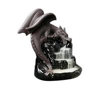 Healifty Brûleur de Parfum en Céramique à Reflux Motif Créature Noire Décoration de Bureau Artistique Porte-Parfum Cascade pour Maison Sauna et Accessoire Décoratif Fonctionnel