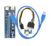 Healifty Câble D'extension Pci-e Robuste avec Alimentation Électrique en Cuivre, Design Plug and Play pour Carte Graphique Pcie 1x vers 16x Utilisation Polyvalente