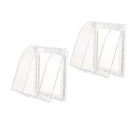 Healifty Cache-Sonnette Protection la Pluie et Prolongation du Temps de Service Étanche en Plastique 2pcs pour Machines D'accès et Contrôle, Utilisation Intérieure et Extérieure