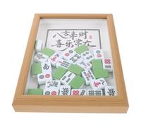 Healifty Cadre Décoratif pour Tuiles de Mahjong Soi-même en Bois | Décoration Polyvalente, Assemblage Diy, Style Chinois Créatif, Résine et Finition Élégante