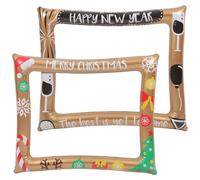 Healifty Cadre Photo Gonflable en PVC Nouvel an Accessoire Photo Selfie Gonflable Décoration de Fête Originale Cadre à Selfie pour Animation et Événement Festif