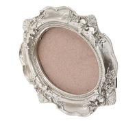 Healifty Cadre Photo Vintage Argenté 10 Crochet Triangulaire Cadre Photo Mural Décoratif 3D Support Ovale Rétro pour Décoration Murale Créative pour Salon et Bureau