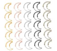 Healifty Cadres Creux Lunette Ouverte Rotative 25 Pièces Alliage Métal Multicolore pour Création de Bijoux DIY Loisirs Créatifs Présent Amateur Art du Fil