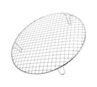Healifty Camping Portable Acier Inoxydable Ronde Multi Usage pour Barbecue Coréen et Cuisson Plein Air Diamètre Hauteur