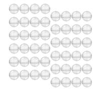 Healifty Capsules Transparentes Rondes en Plastique 50 Mm, 100 Pcs pour Distributeurs Automatiques, Compatibles Jouets de Machines à Pinces, Rangement Perles et Objets de Collection,