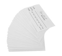 Healifty Cartes de Rappel de Rendez-vous Blanches 50 Pcs - Fiches Mémo Pratiques Indéchirables Surface Lisse - Cartes Écriture pour Organisation Quotidienne et Gestion D’Emploi du Temps