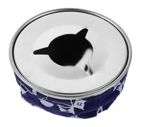 Healifty Cendrier Extérieur Acier Inoxydable Anti-Vent pour Bateau et Voiture Portable et Résistant Corrosion pour Fumeurs Plein Air Design Élégant Bleu