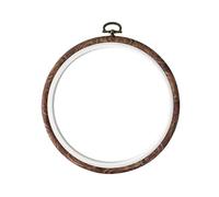 Healifty - Cercle à broder vintage - Cadre rond pour point de croix - Pour travaux manuels, couture et suspension - 17 cm