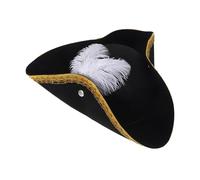 Healifty Chapeau de Pirate Plumes pour Halloween Accessoire de Déguisement pour Jeux de Rôle Ajoutez une Authenticité à Votre Costume de Pirate