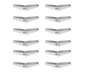 Healifty Chevilles à Bascule pour Plaques de Plâtre M6 en Fer Galvanisé Certifié Fixations Robustes pour Cloison Sèche Écrou à Oreilles Adapté Fixation Murale et Plafond Lot de 12 Pièces