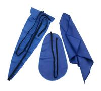 Healifty Chiffon de Nettoyage Saxophone Flanelle Bleu 3 Pcs, Simple à Utiliser, Absorbant et Solide pour Entretien des Instruments de Musique