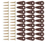 Healifty Clip de Miroir Support Murale Clips de Montage pour Salle de Bain et Hôtels, Plastique Fer, 50 Pièces, pour Verre 4-5 mm, Ne Rouille Pas, Style Moderne