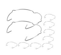 Healifty Clips à Ressort de Fixation pour Spots LED Lot de 10 Anneaux Métalliques pour Éclairage Installation Facile Accessoires pour Lampe Utilisation en Chambre à Coucher