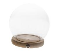 Healifty Cloche Verre avec Socle Lumineux pour Fleurs Immortelles Protection Décorative et Cadeau pour Maison et Bureau