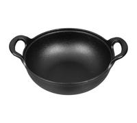 Healifty Cocotte en Fonte Japonaise 20 CM Casserole Épaisse Antiadhésive Poignées Latérales Ergonomiques Polyvalente Cuisine Maison Barbecue et Plats Mijotés Ustensile Solide et Facile
