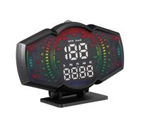 Healifty Compteur Vitesse Hud Voiture Multifonction avec Affichage Numérique Vitesse Inclinomètre et Odomètre pour Conduite Sécurisée