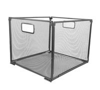 Healifty Corbeille de Rangement Fer Pliable pour Documents et Magazines Porte-fichiers de Bureau Robuste Organisateur Multifonctionnel pour Bureau et Maison Grand Modèle Simple