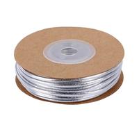 Healifty Cordon Cuir Argenté pour Création Bijoux DIY Corde Résistante et Douce pour Bracelets Colliers Décorations Artisanales