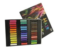 Healifty Couleurs Craies de Coloration Temporaire Lavables pour Cheveux Stylo de Teinture Éphémère pour Mixage Facile et Usage Unique Sans Danger pour Fête Cosplay et Cadeau