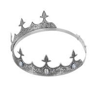 Healifty Couronne de Concours Ajustable en Fer Strass pour Filles, Serrage-tête Confortable et Élégant, Accessoire pour Fêtes D'anniversaire et Soirées