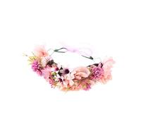 Healifty Couronne Fleur Cheveux Rose Accessoire Coiffure pour Photos Bandeau Fleuri Mariée